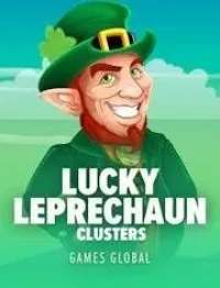 lucky leprechaun clusters game logo
