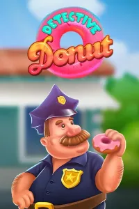 detective donut game logo