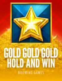 gold gold gold hold and win game logo